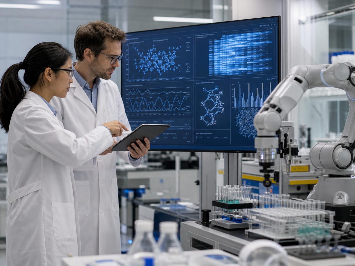 AutoScientist veut automatiser une part de la recherche: la blouse blanche regarde la ligne de code avec insistance