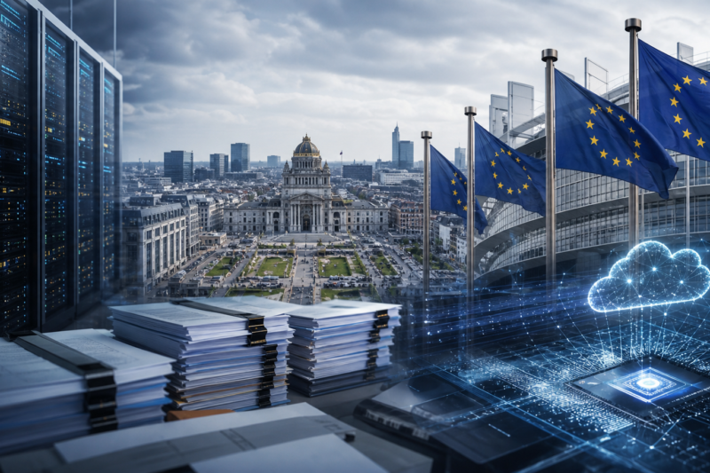 L&rsquo;Union europeenne veut étendre sa pression sur le cloud et l&rsquo;IA: la régulation change de taille